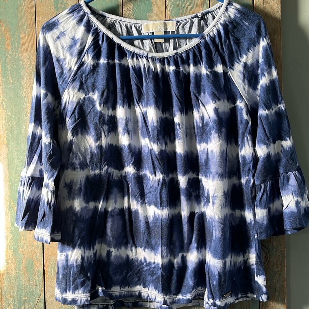 Michael Kors women’s medium 3/4 sleeves tye dye blouse